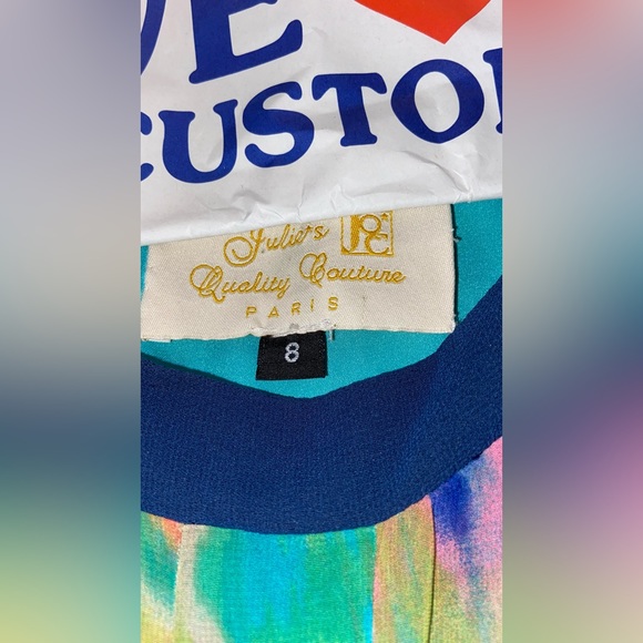 NEW designer multicolored flowy dress (knee length) - Picture 7 of 7